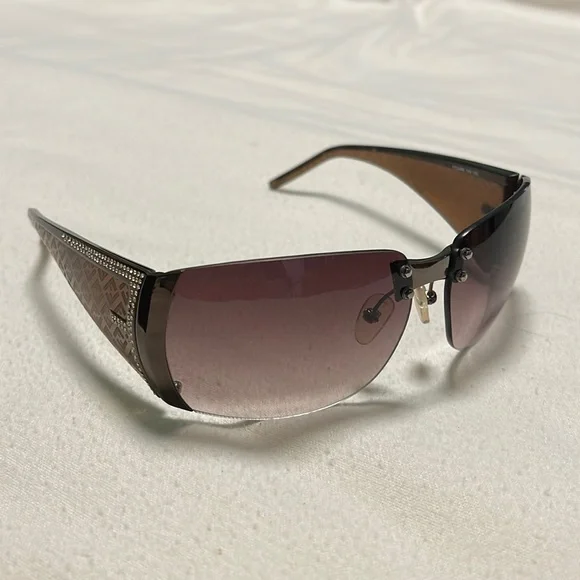 Fendi Eyeglasses Rhinestone Brown Fendi Women main image 4